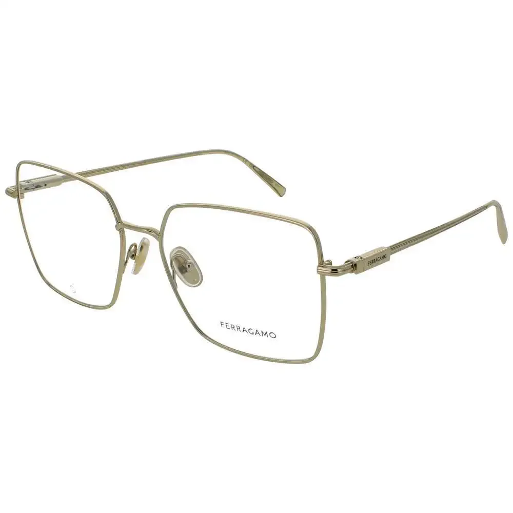 NWT Salvatore Ferragamo SF2230 Gold 56mm Eyeglasses